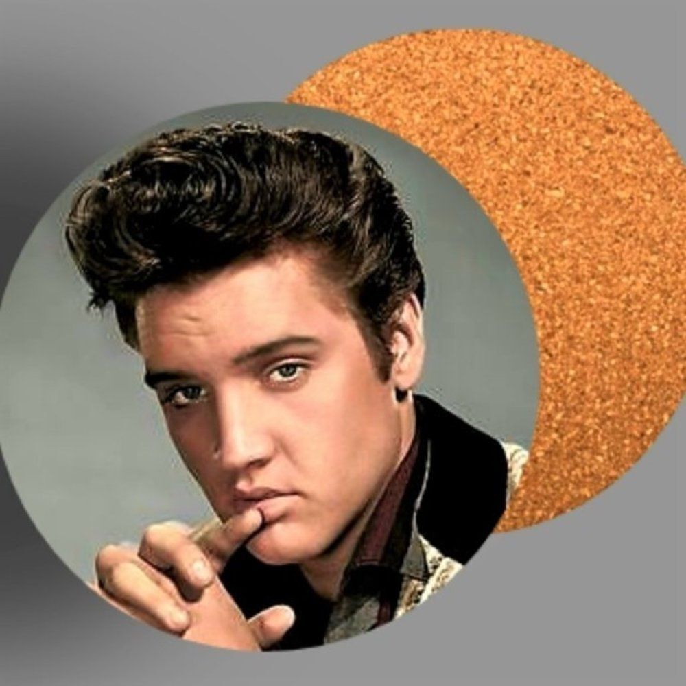 Elvis Presley Drink Coaster Set Barware
